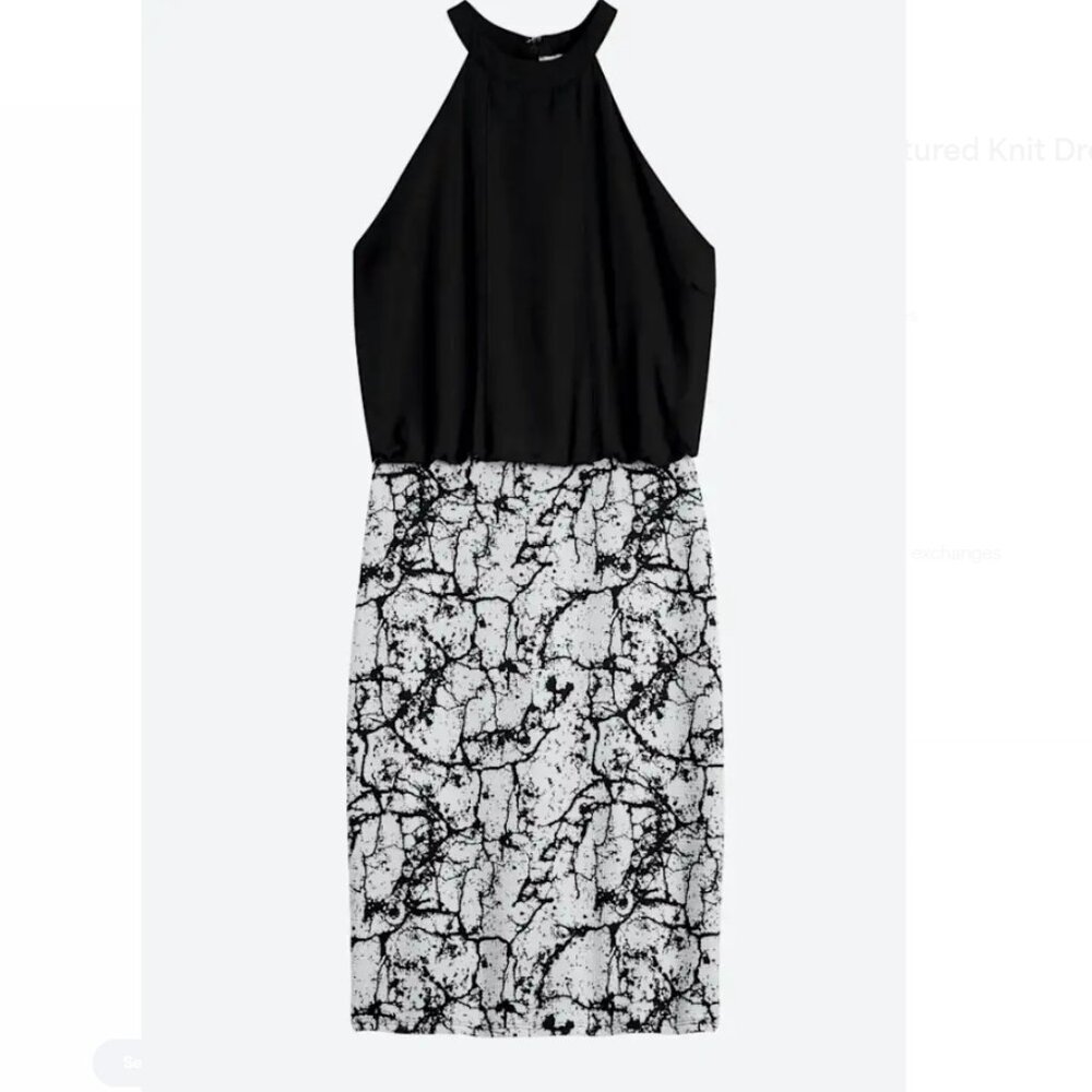 NWOT Pixley Kornelia 2fer Textured Knit Dress Stitch Fix Halter Size Medium